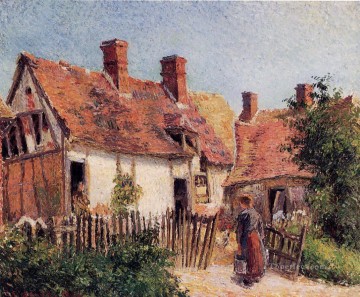 エラニーの古い家々 1884年 カミーユ・ピサロ Oil Paintings